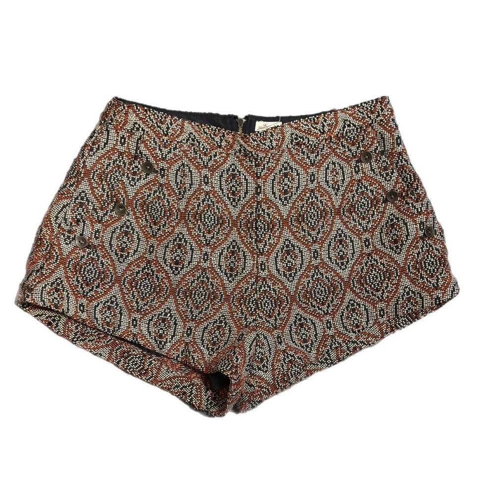 Hollister womens high rise aztec diamond lined shorts (7)